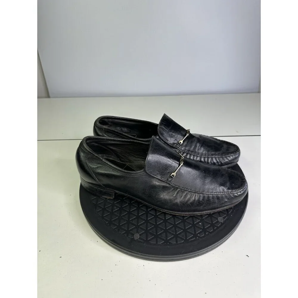 Florsheim Royal Imperial Mens 8.5 D Horsebit Loafers Dress Shoes Black Leather